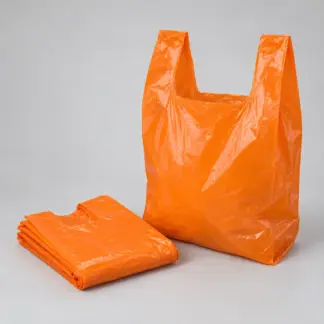 نمونهٔ نمایشی عمومی و تولیدشده با هوش مصنوعی از کیسه رکابی پرتقالی؛ بازنمایی دقیق محصول SKU 1044 نیست.
